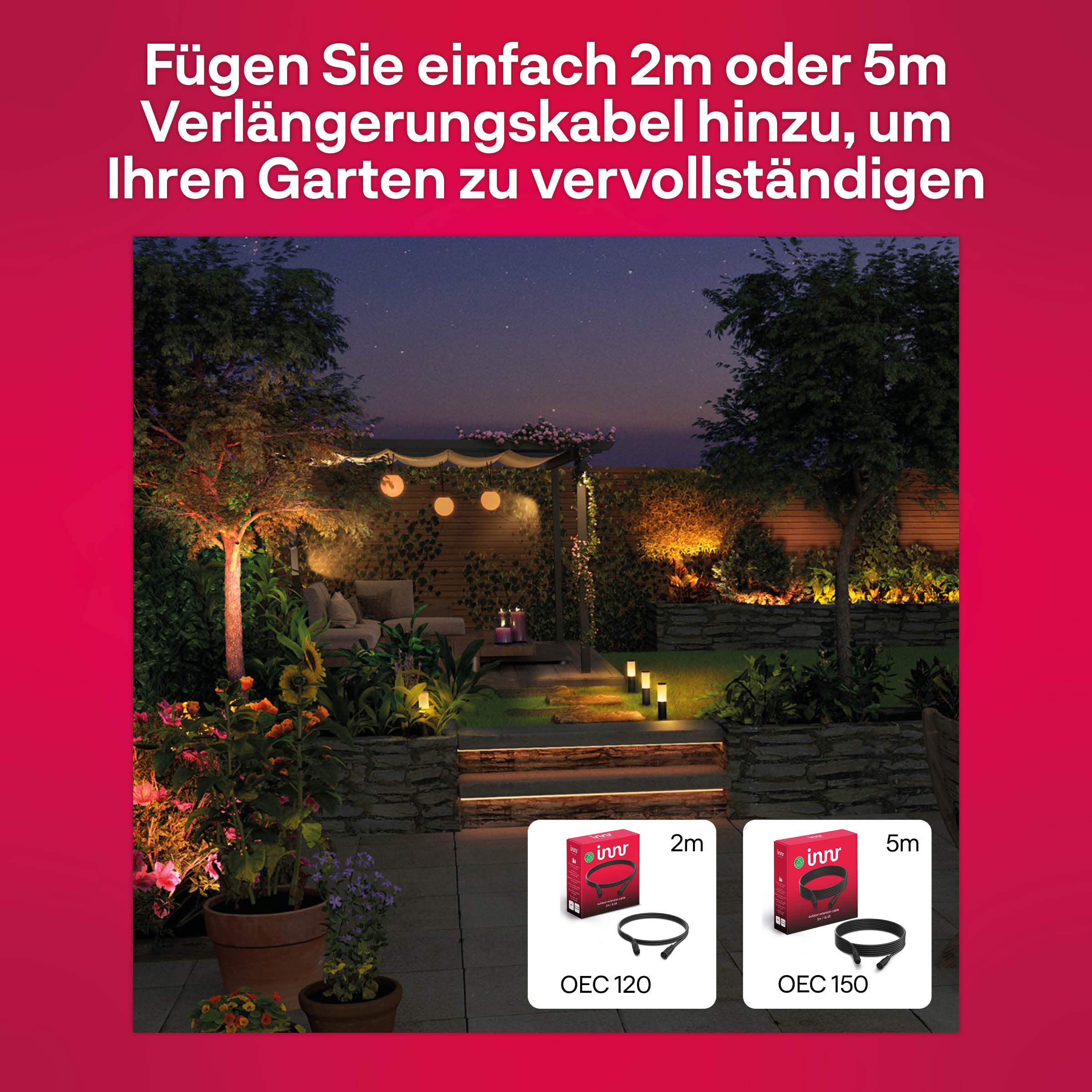 INNR OFL 142 C Chytrý venkovní LED pásek Flex Colour 4m INNR OFL 142 C Chytrý venkovní LED pásek Flex Colour 4m